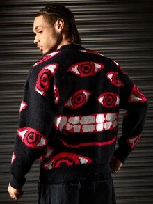 ROMWE MEN Jerseys para Hombre - Negro - Ver 9