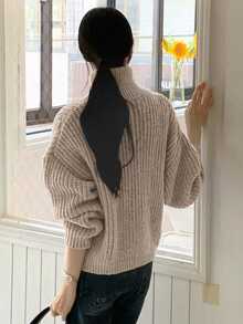 DAZY Women's Solid Color Zipper Casual Versatile Daily Wear Cardigan - Apricot - View 5