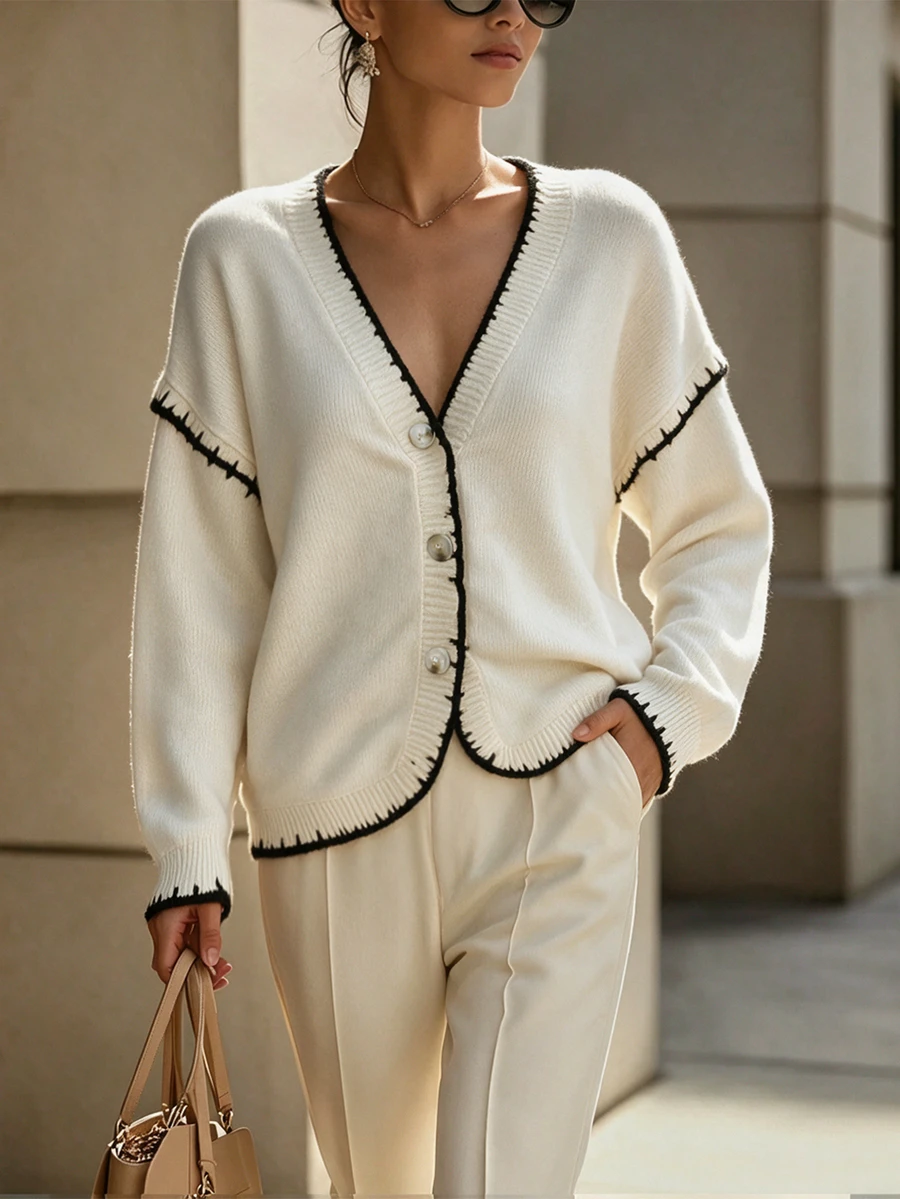 SHEIN Women Cardigans - White - View 1