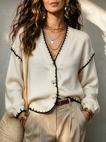 SHEIN Women Cardigans - White - View 3
