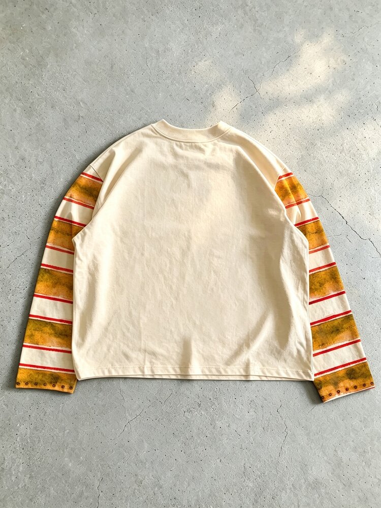 ROMWE MEN Kaos Desain Pola Cetak Digital Baru Musim Semi/Gugur/Dingin 2026, Kaos Pria Kasual Lucu dan Kocak, Kaos Unisex Pasangan Serasi Wanita Fashion Kasual Preppy Lengan Panjang - MultiWarna - View 2