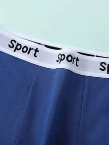 7pcs Boys' Minimalist Black Fashion Boxer Briefs, Comfortable For All Seasons Autumn Fall - Multicolor - View 5