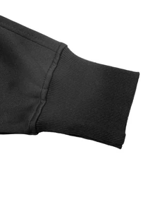 Balvessa Women's Casual Autumn Winter Black Spliced Long‑Sleeve Sweatshirt, Suitable For Halloween, Saudi National Day, Gym, Graduation Ceremony Occasions - Black - View 6