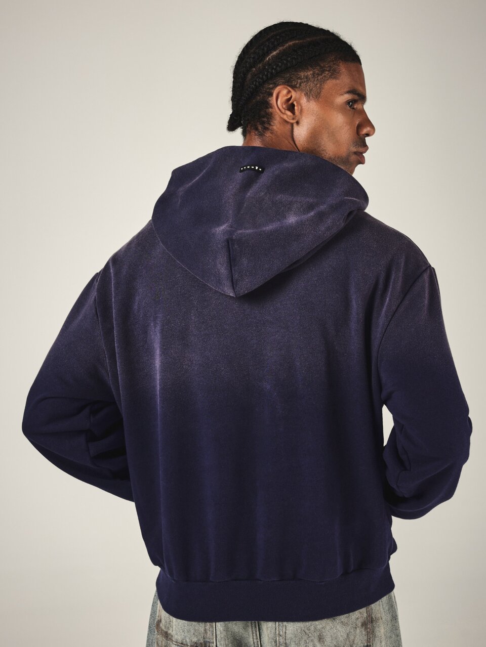 PLAYBOY X SUMWON Washed Oversized Hoodie With Chest Print