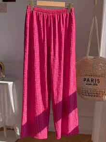 Teen Girls Straight Casual Daily Versatile Comfortable Solid Color Long Pants With Pockets,Back To School,Cute,Fall Clothes,School Clothes - Multicolor - View 3