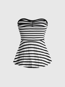 ROMWE Goth Tops de mujeres - Blanco y Negro - Ver 12