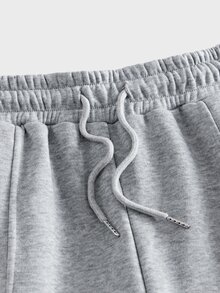 AXEPEAK Men's Casual Vacation Loose Sports College Style Handsome Versatile Patchwork Sweatpants - Grey - View 6