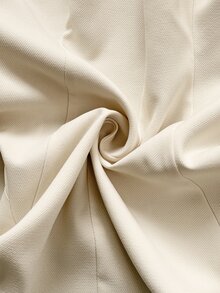 SHEIN PETITE Women's Elegant Cinched Waist Long Sleeve Blazer With Buckle Design - White - View 10