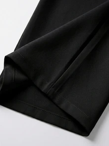 GlowEve 秋季女裝 素色休閒百搭日常穿著長褲 - 黑色 - 查看 4