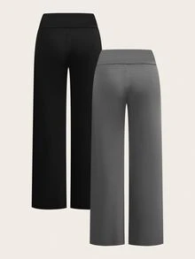 TOM & JERRY X SHEIN SHEIN EZwear 2pcs Women's Cartoon Print Long Pants, Suitable For Outings - Multicolor - View 2