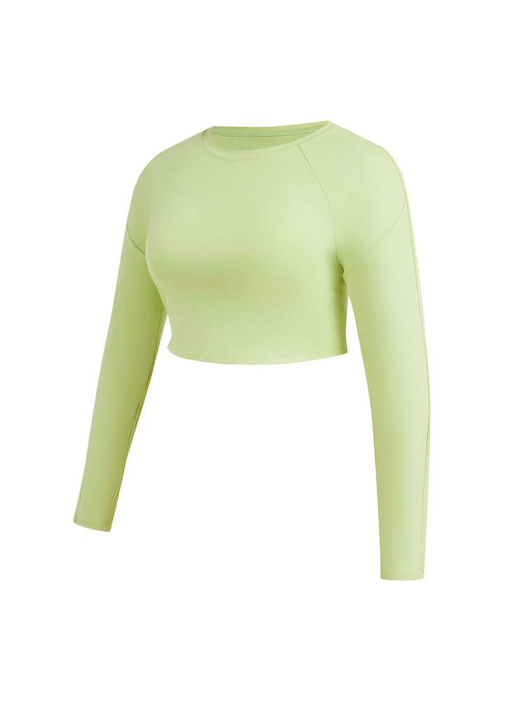 SHEIN Cheerettes Women's Plus Size Solid Color Long Sleeve Top And Leggings Casual Daily Sports Set - Multicolor - View 5