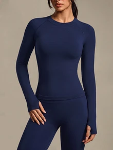 SHEIN Sports Letter Graphic Raglan Sleeve Contrast Mesh Sports Teeworkout Tank Top - Navy Blue - View 5