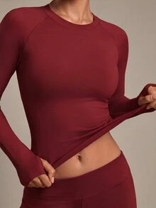 Gameset SHEIN Sport Women's Letter Striped Printed Drawstring Hooded Sleeveless Casual Sports Tee Workout Tank Top - Burgundy - View 4