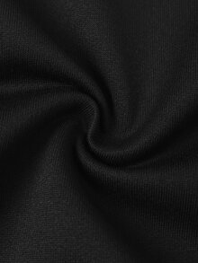 STYNVO Kaos Pria Lengan Panjang Kerah Bulat dengan Cetakan Huruf, Gaya Kasual - Hitam - View 6