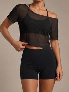 Eassivo Women Sports Tees & Tanks - Hitam - View 5