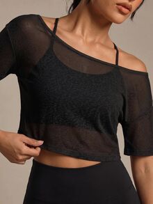 Eassivo Women Sports Tees & Tanks - Hitam - View 8