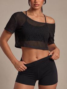 Eassivo Women Sports Tees & Tanks - Hitam - View 3