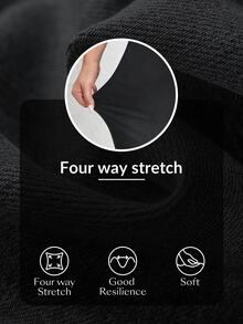 Flexra Plus Size Women's Casual Versatile Daily Wear Straight Leg Jeans - Black - View 7