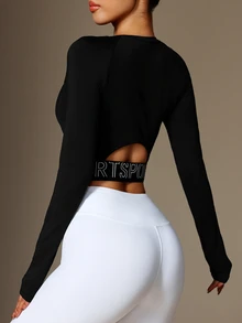 Eassivo Eassivo Longline Spaghetti Crop Top Onlyworkout Tank Top - Black - View 2