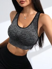 Eassivo Eassivo Celana Dalam Olahraga Harian Wanita Warna Polos Sederhana - Grey - View 6