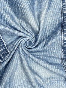 SHEIN 女款時尚百搭牛仔效果印花性感抹胸上衣 - 彩色 - 查看 5
