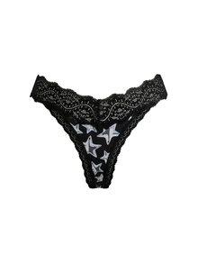 AltBold Set 3 pcs Celana Dalam Thong Motif Renda - MultiWarna - View 7