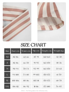 NOVVYNE Elegant Neutral Vertical Stripe V Neck Back Bow Peplum Slim Fit Trouser Matching Cami - Khaki - View 9