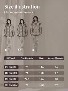 Pariaura Brown Quilted Hooded Winter Coat - Brown - View 9