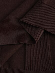 Core Aspect Men's Old Money Style, Mature, Fashionable Long Sleeve Casual Sweater - Coffee Brown - View 9