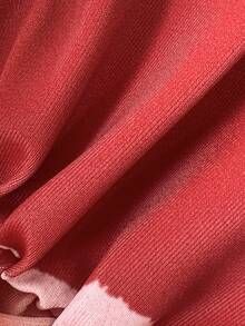 SHEIN Swim 女款多色紮染比基尼套裝細肩帶側綁泳衣面料 - 彩色 - 查看 8