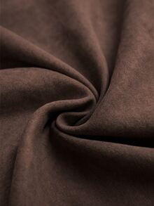 LUMIGAL Women's Solid Color Patchwork Ruffle Asymmetrical Hem Fashion Skirt - Coffee Brown - View 5