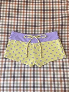 Elavelle Women's High Waist Bowknot Printed Bikini Bottom, Spring/Summer - Multicolor - View 2