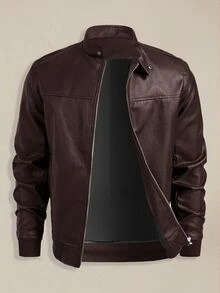 EASEVO Men's Plus Size Autumn Fashion Versatile Jacket Halloween Winter Party Autumn - Brown - View 1