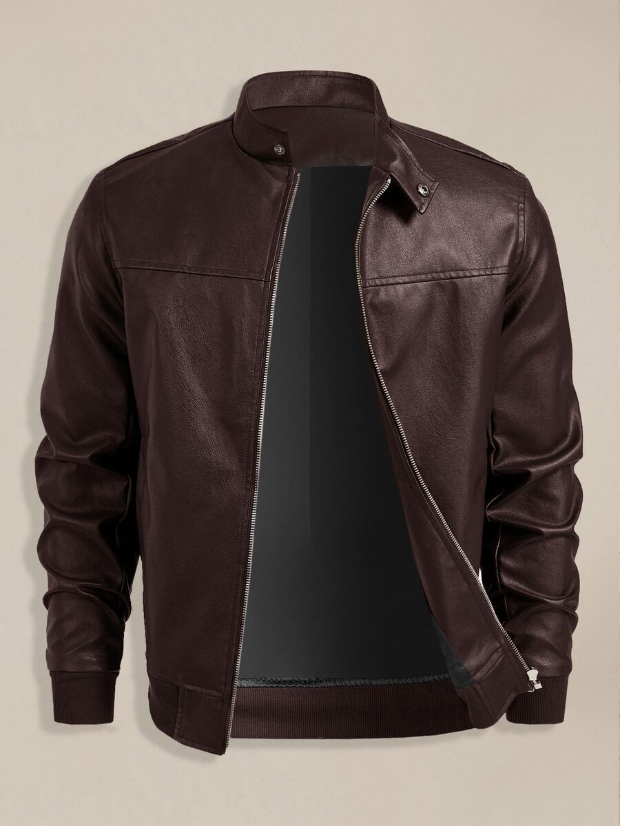 EASEVO Men's Plus Size Autumn Fashion Versatile Jacket Halloween Winter Party Autumn - Brown - View 1
