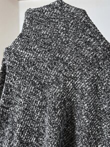 SHEIN Setelan 2 Potong Atasan Kancing Samping dan Celana Panjang Kasual Musim Gugur untuk Ibu Hamil, Musim Gugur dan Musim Dingin, Musim Gugur - Grey - View 7