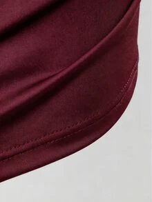 Acti Log Men's Stretchy Fashion Logo Sports T-Shirt, Holiday Gift, Gym - Burgundy - View 4