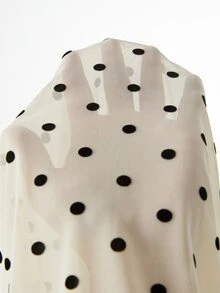 Lyckli Kaos Hamil Kasual Motif Polkadot Pas Badan untuk Musim Gugur dan Musim Dingin - Aprikot - View 9