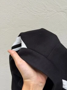 Muchica Jaket Wanita Musim Gugur Terbaru Warna Hitam Gaya Cina Modern Kancing Depan Hem Berkerut untuk Jalan-jalan, Streetwear, Musim Gugur/Musim Dingin 2026 - Hitam - View 7