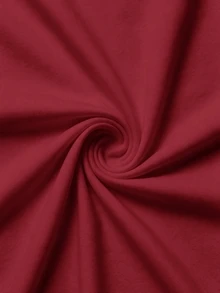 SHEIN BASICS 女款素色休閒百搭日常穿搭細肩帶背心上衣 - 酒紅色 - 查看 9