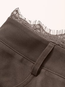 DAZY Women's Casual Pocket Trousers For Daily Business And Office Wear Fall - Brown - View 8