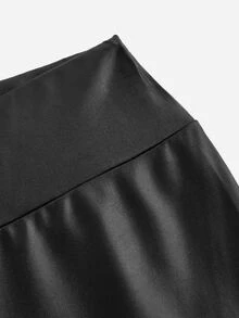 Kids Tween Girl Casual Daily PU Thermal Lined Thick Leggings For Autumn/Winter - Black - View 2