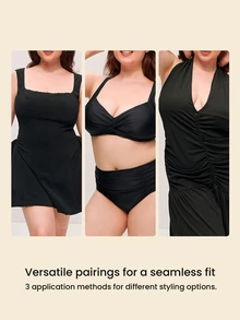 LUVLETTE Plus Women Invisible Skin-Friendly Sticky Self-Adhesive Anti-Sagging Shaping Lifting Breast Tape,Bikini Breast Petals-Cinnamon Wedding Bra - Cinnamon - View 11