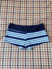 Elavelle Women's Spring/Summer Random Print High Waist Bow Bikini Bottoms - Multicolor - View 3