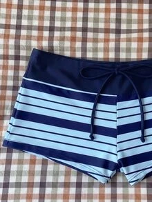 Elavelle Women's Spring/Summer Random Print High Waist Bow Bikini Bottoms - Multicolor - View 4