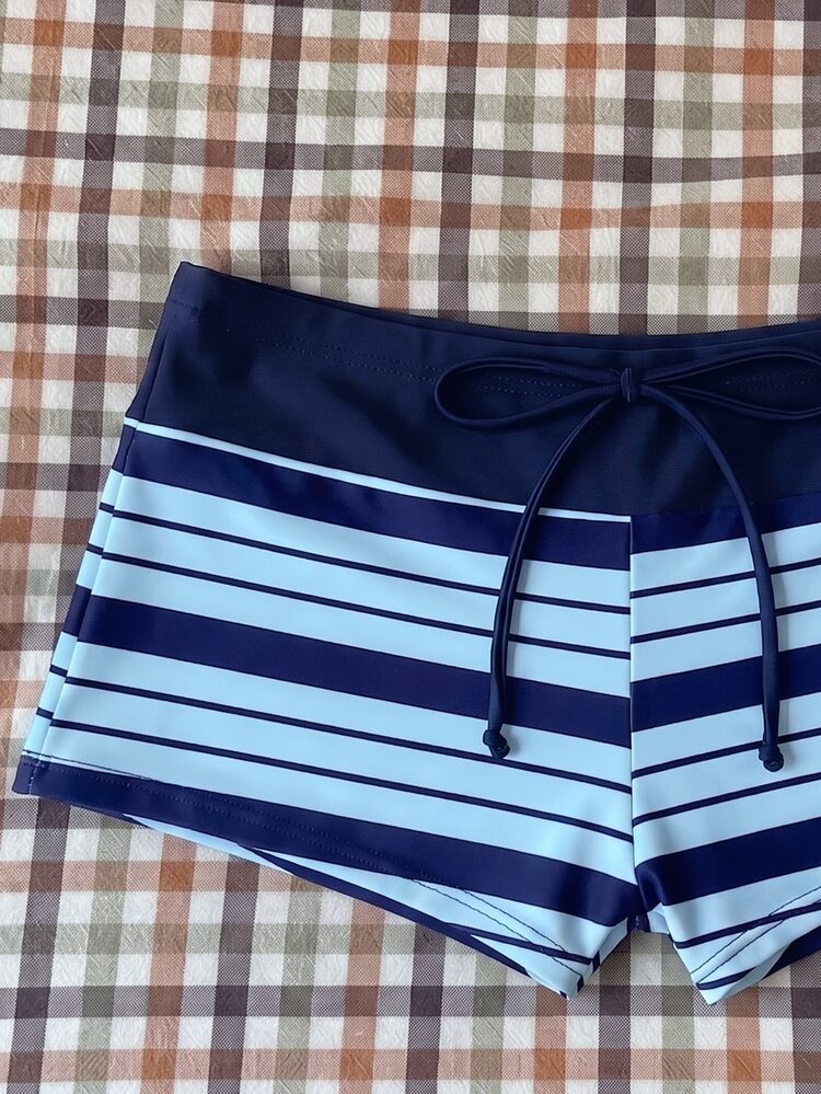 Elavelle Women's Spring/Summer Random Print High Waist Bow Bikini Bottoms - Multicolor - View 4