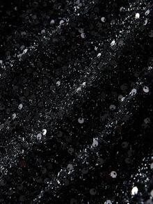 EMERY ROSE Open Front Sequin Blazer In Autumn/ Party Dinner Night Out Black Sequin Elegant - Black - View 2