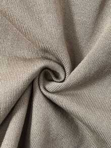 Easowa Women's Solid Color Round Neck Bat Short Sleeve Button Design Casual Knitted Top,Knitted Sweater In Fall/Winter Women's Sweater - Camel - View 7