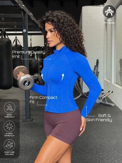 Solea Cove 2026 Autumn/Winter New Brushed Fabric Professional Fitness Comfortable Skin-Friendly Sports Jacket