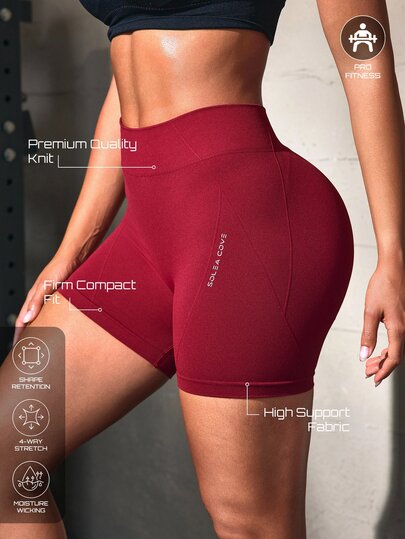 Solea Cove Celana Pendek Olahraga Wanita Tanpa Jahitan, Celana Kasual untuk Yoga dan Latihan, Celana Pendek Atletik Slim-Fit yang Mengencangkan Pinggang dan Mengangkat Bokong, Celana Olahraga Yoga Wanita