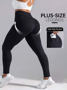 Rhythm Era بنطال يوغا جيوب للهواء الطلق، تصميم يشكل الجسم ويرفع المؤخرة ويناسب ركوب الدراجات والرياضات الأخرى - الأسود - مشاهدة 7